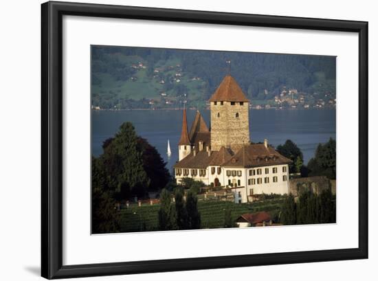 Spiez Castle, Canton of Bern, Switzerland, 12th-17th Centuries-null-Framed Giclee Print