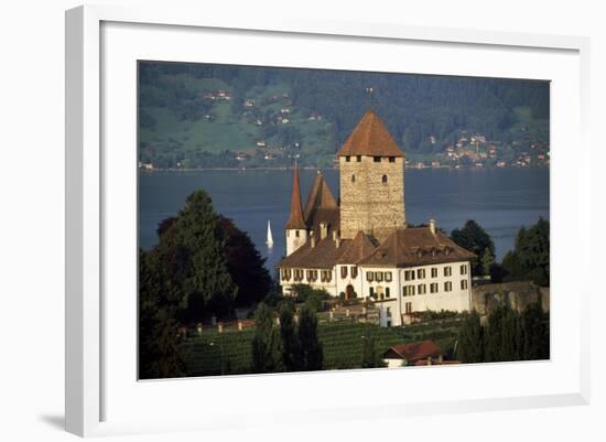 Spiez Castle, Canton of Bern, Switzerland, 12th-17th Centuries-null-Framed Giclee Print