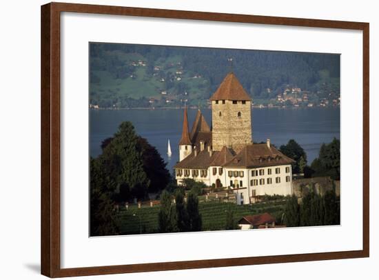 Spiez Castle, Canton of Bern, Switzerland, 12th-17th Centuries-null-Framed Giclee Print