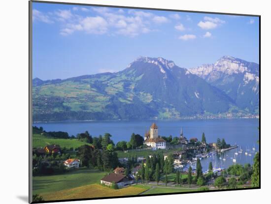 Spiez, Lake Thun (Thunersee), Jungfrau Region, Bernese Oberland, Switzerland, Europe-Roy Rainford-Mounted Photographic Print
