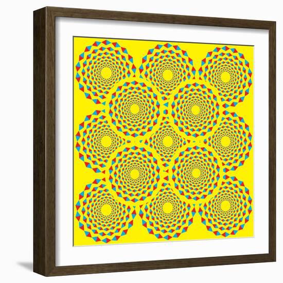 Spin Diamonds-Mark Grenier-Framed Art Print