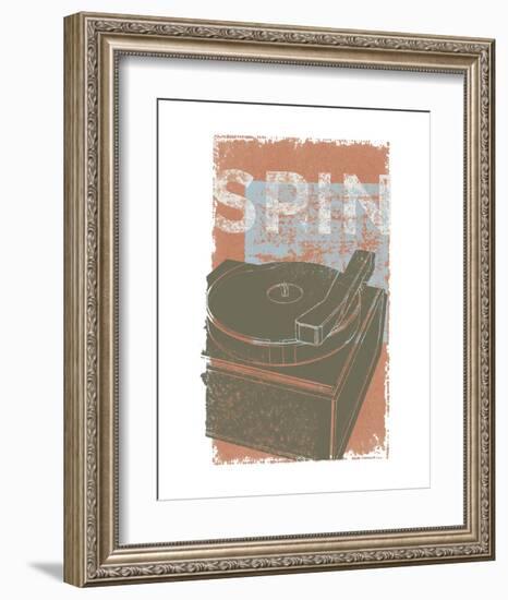 Spin-John W^ Golden-Framed Art Print