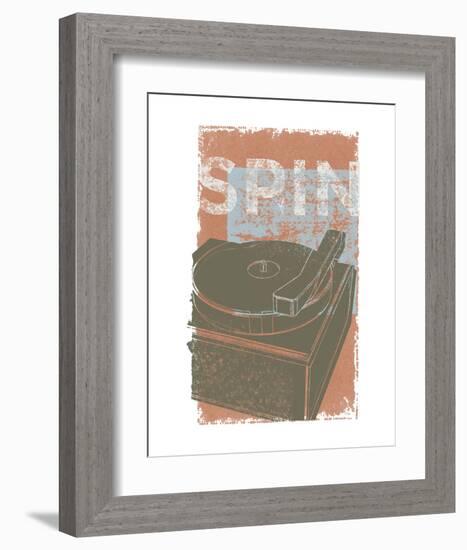 Spin-John W^ Golden-Framed Art Print