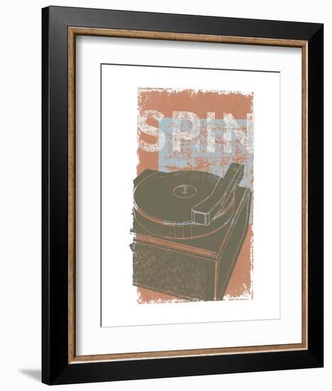 Spin-John W^ Golden-Framed Art Print