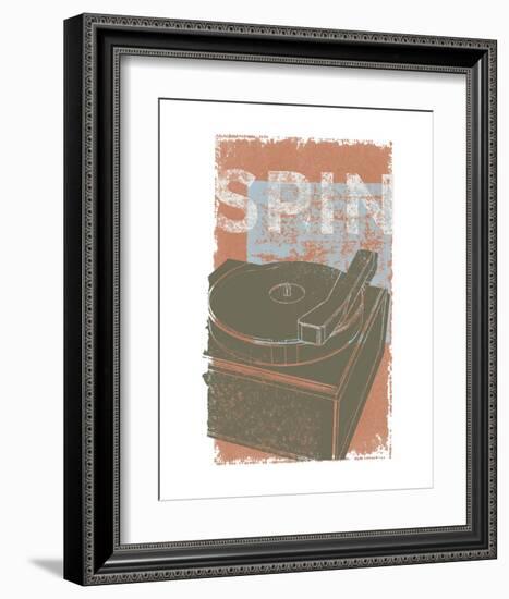 Spin-John W^ Golden-Framed Art Print