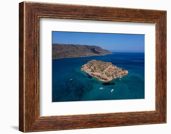 Spinalonga Island, Elounda, Mirabello Gulf, Lasithi, Crete, Greek Islands, Greece, Europe-Markus Lange-Framed Photographic Print