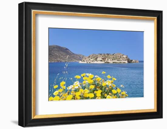 Spinalonga Island (Kalidon), Former Leper Colony, Gulf of Mirabello-Markus Lange-Framed Photographic Print