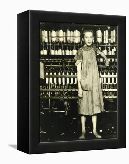 Spinner (Addie Laird), 1910-Lewis Wickes Hine-Framed Premier Image Canvas