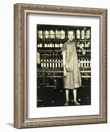 Spinner (Addie Laird), 1910-Lewis Wickes Hine-Framed Giclee Print