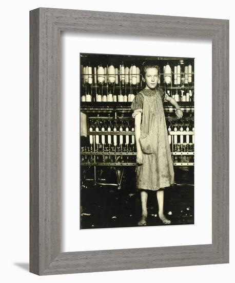 Spinner (Addie Laird), 1910-Lewis Wickes Hine-Framed Giclee Print