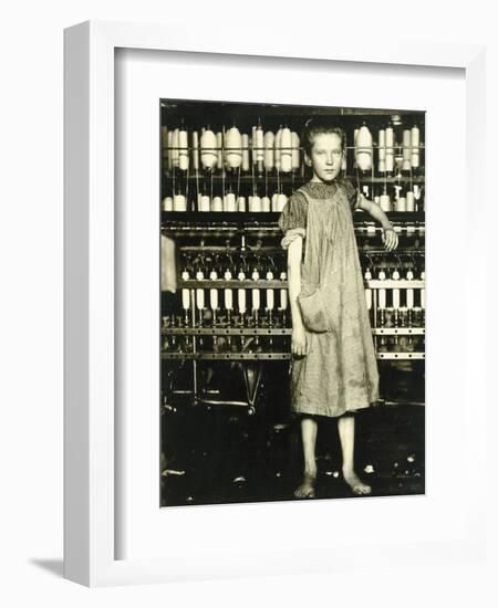 Spinner (Addie Laird), 1910-Lewis Wickes Hine-Framed Giclee Print