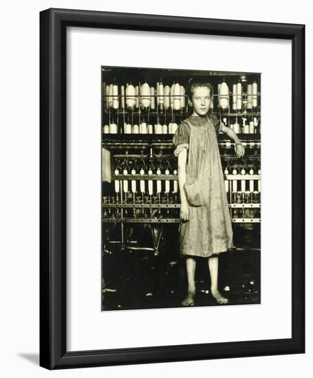 Spinner (Addie Laird), 1910-Lewis Wickes Hine-Framed Giclee Print