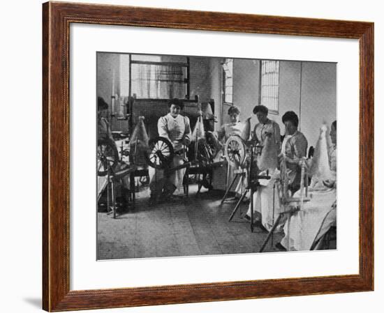 Spinning Flax, Inebriates Reformatory, Guiltcross, Norfolk-Peter Higginbotham-Framed Photographic Print