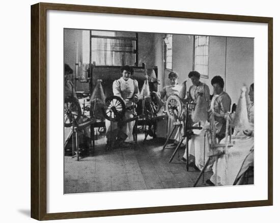 Spinning Flax, Inebriates Reformatory, Guiltcross, Norfolk-Peter Higginbotham-Framed Photographic Print