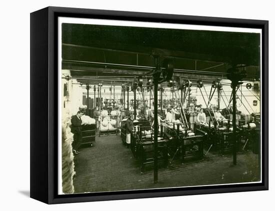 Spinning Mill in Leas, Combing Shed, 1923-English Photographer-Framed Premier Image Canvas