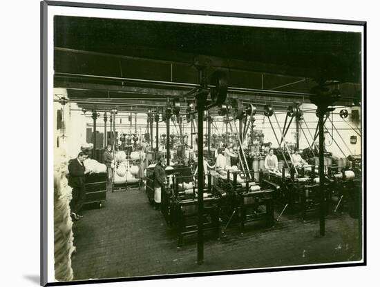 Spinning Mill in Leas, Combing Shed, 1923-English Photographer-Mounted Photographic Print