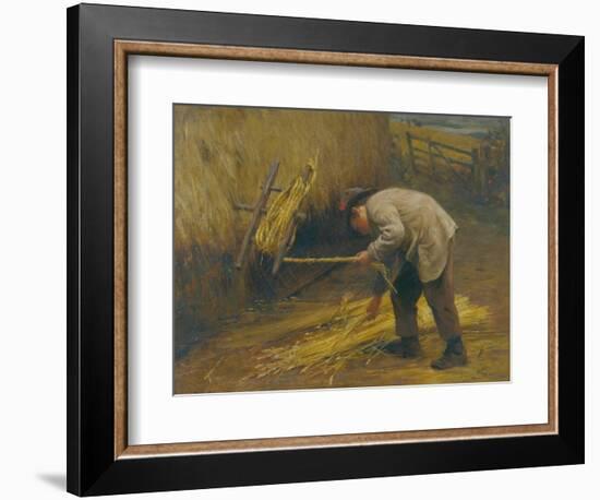 Spinning Thatch Bands, 1883-Frederick George Cotman-Framed Giclee Print