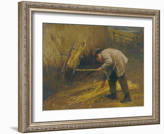 Spinning Thatch Bands, 1883-Frederick George Cotman-Framed Giclee Print