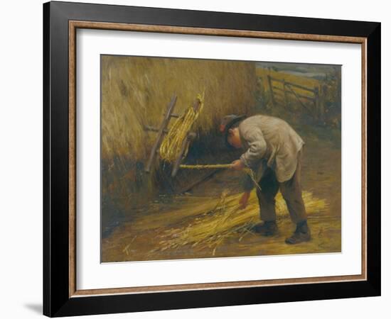 Spinning Thatch Bands, 1883-Frederick George Cotman-Framed Giclee Print