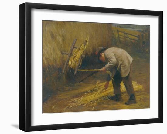 Spinning Thatch Bands, 1883-Frederick George Cotman-Framed Giclee Print