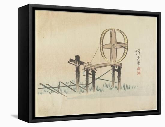 Spinning Wheel, C. 1830-Hogyoku-Framed Premier Image Canvas