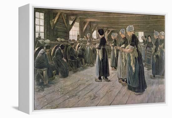 Spinning Workshop in Laren, 1889-Max Liebermann-Framed Premier Image Canvas