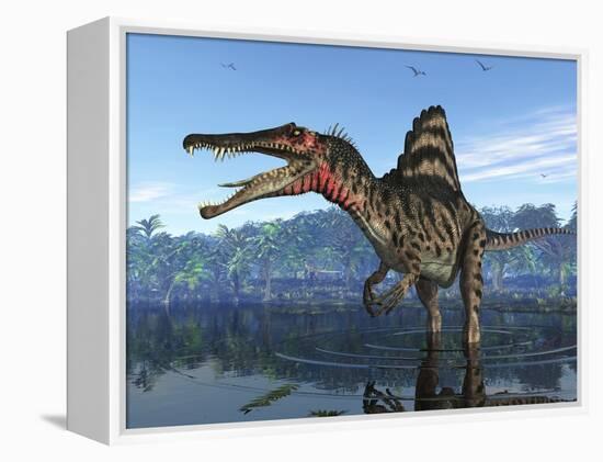 Spinosaurus Dinosaur, Artwork-Walter Myers-Framed Premier Image Canvas