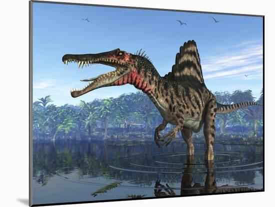 Spinosaurus Dinosaur, Artwork-Walter Myers-Mounted Photographic Print