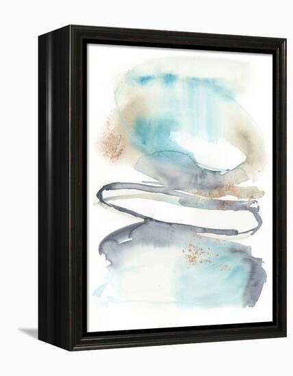 Spiral Bloom I-Jennifer Goldberger-Framed Stretched Canvas