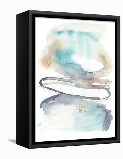 Spiral Bloom I-Jennifer Goldberger-Framed Stretched Canvas