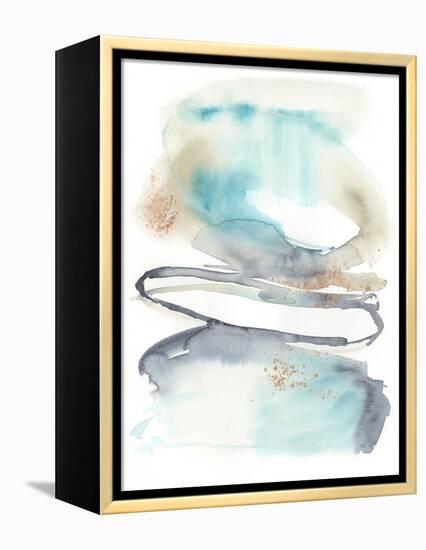 Spiral Bloom I-Jennifer Goldberger-Framed Stretched Canvas