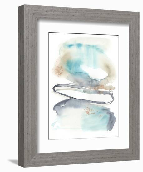 Spiral Bloom I-Jennifer Goldberger-Framed Premium Giclee Print