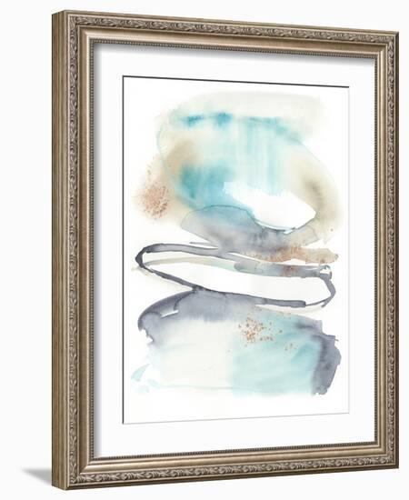 Spiral Bloom I-Jennifer Goldberger-Framed Art Print