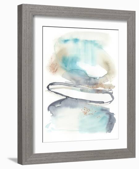 Spiral Bloom I-Jennifer Goldberger-Framed Art Print