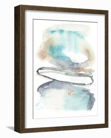 Spiral Bloom I-Jennifer Goldberger-Framed Art Print