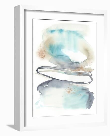 Spiral Bloom I-Jennifer Goldberger-Framed Art Print