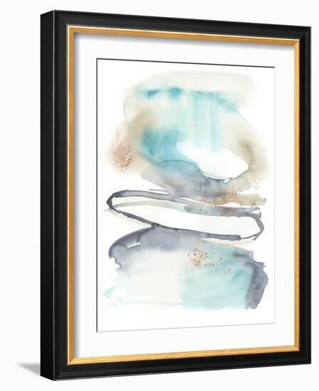 Spiral Bloom I-Jennifer Goldberger-Framed Art Print