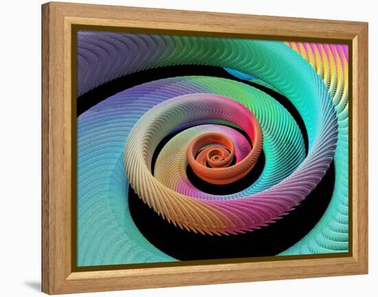 Spiral Fractal-Laguna Design-Framed Premier Image Canvas