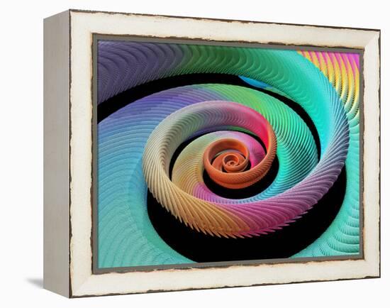 Spiral Fractal-Laguna Design-Framed Premier Image Canvas