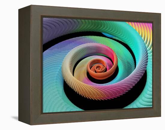 Spiral Fractal-Laguna Design-Framed Premier Image Canvas