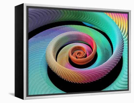 Spiral Fractal-Laguna Design-Framed Premier Image Canvas