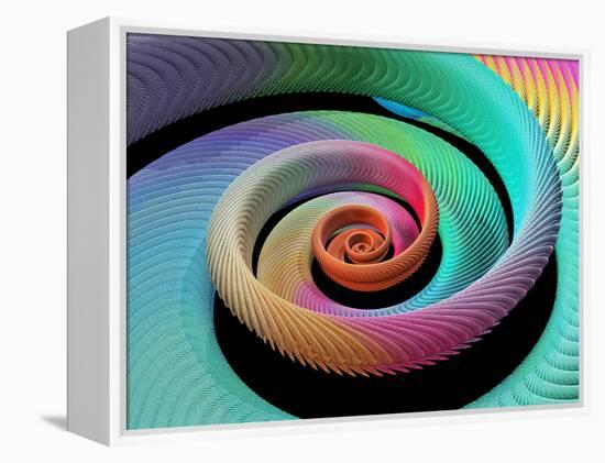 Spiral Fractal-Laguna Design-Framed Premier Image Canvas