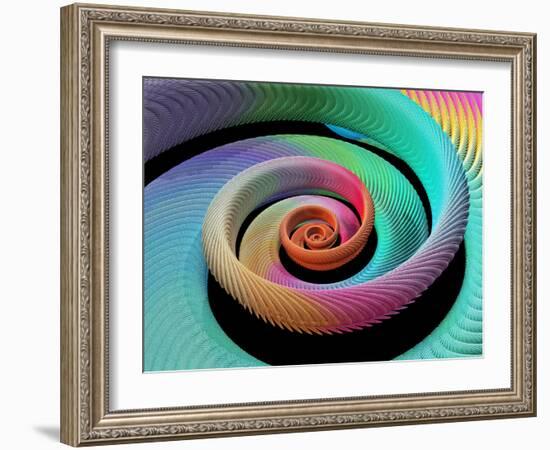 Spiral Fractal-Laguna Design-Framed Premium Photographic Print