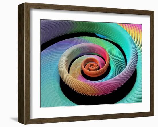 Spiral Fractal-Laguna Design-Framed Premium Photographic Print