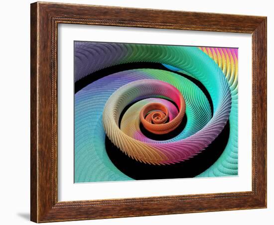 Spiral Fractal-Laguna Design-Framed Premium Photographic Print