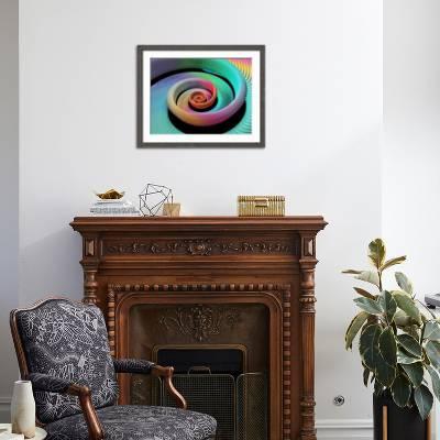 Spiral Fractal' Photographic Print - Laguna Design