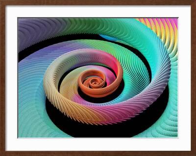 Spiral Fractal' Photographic Print - Laguna Design