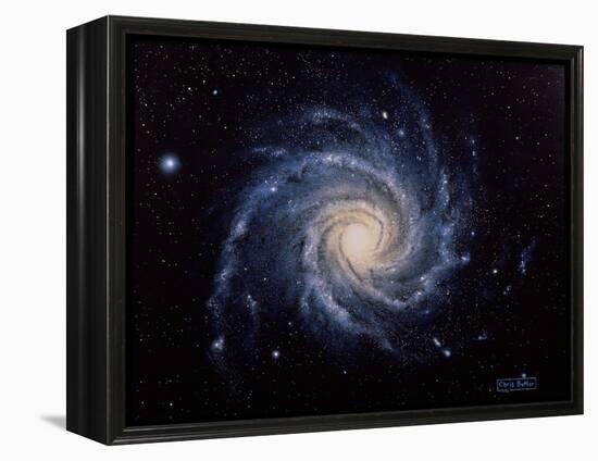 Spiral Galaxy M74-Chris Butler-Framed Premier Image Canvas