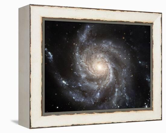 Spiral Galaxy Messier 101 (M101)-Stocktrek Images-Framed Premier Image Canvas