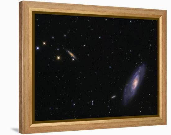 Spiral Galaxy Messier 106-Stocktrek Images-Framed Premier Image Canvas